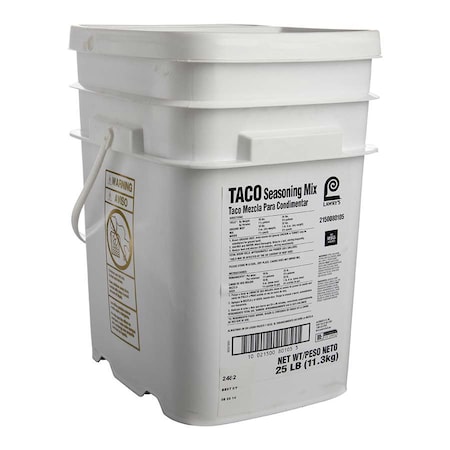 Lawrys Lawry's No MSG Taco Mix Seasoning 25lbs 2150080105